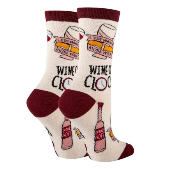 Put a Cork in it | Women's Cotton Crew Funny Socks - Picture 2 of 3